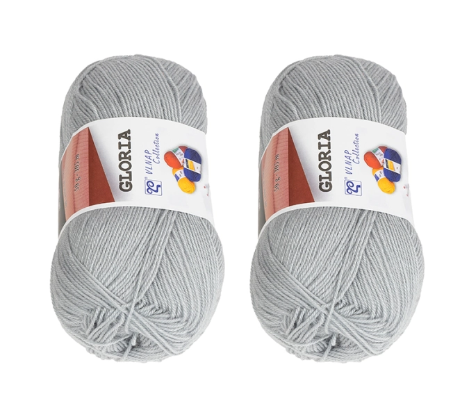 Bellatex SET 2 ks Příze GLORIA 50g / 305 m Šedá