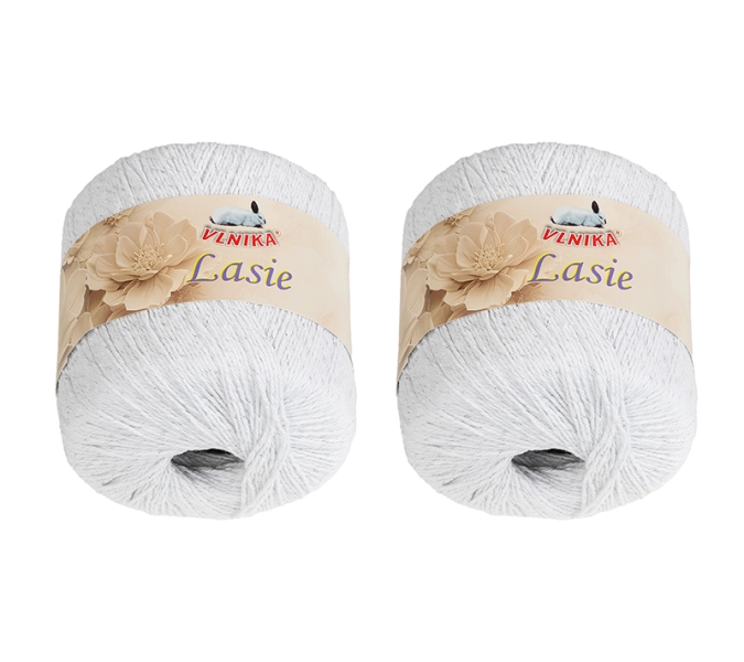 Bellatex SET 2ks Příze LASIE 50g / 150 m Bílá