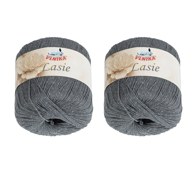 Bellatex SET 2ks Příze LASIE 50g / 150 m Šedá