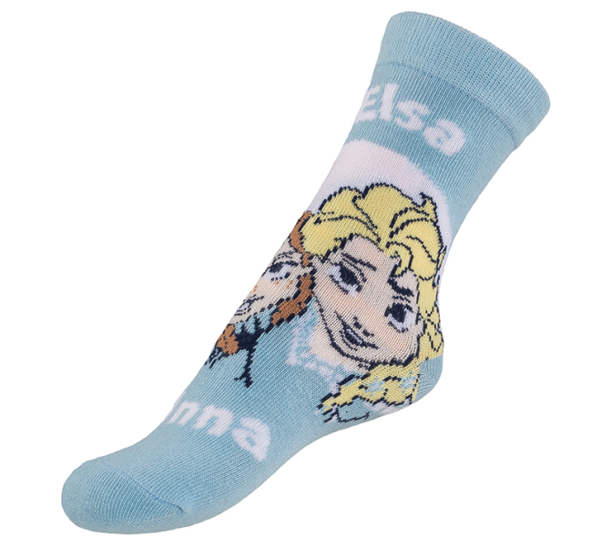 Bellatex Ponožky dětské Frozen Elsa a Anna 2  Modrá,Bílá