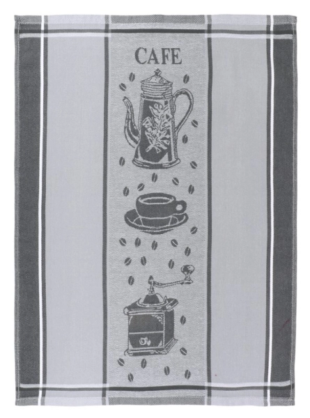 Bellatex Kuchyňská utěrka 1 ks 50x70 cm Šálek Šedá