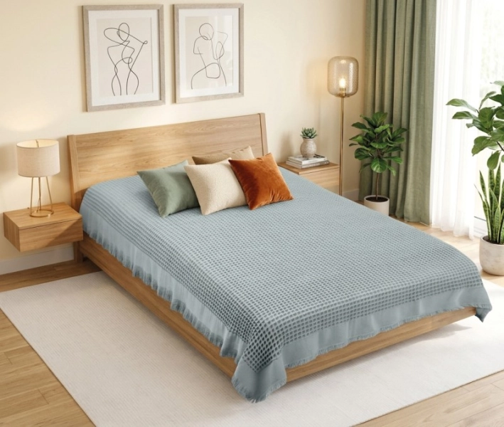 Bellatex Přehoz PIKE vaflový 150x220 cm Šedá