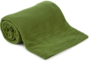 Jahu fleecová deka 150x200 cm uni zelená khaki
