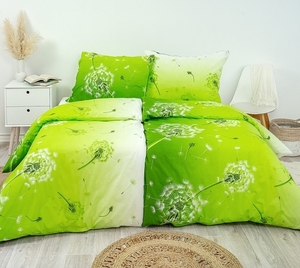 Stanex povlečení bavlna Pampeliška zelená (LS295) 140x200+70x90 cm